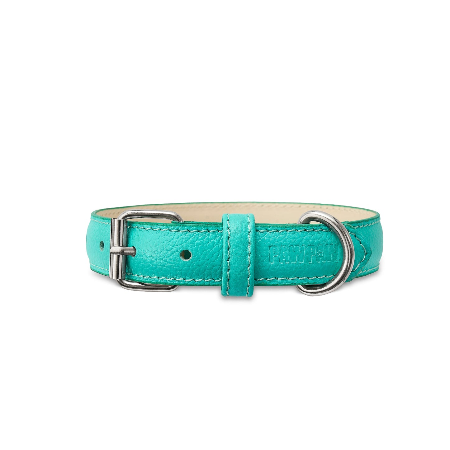 Teal Leather Collar