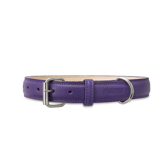 Purple Leather Collar
