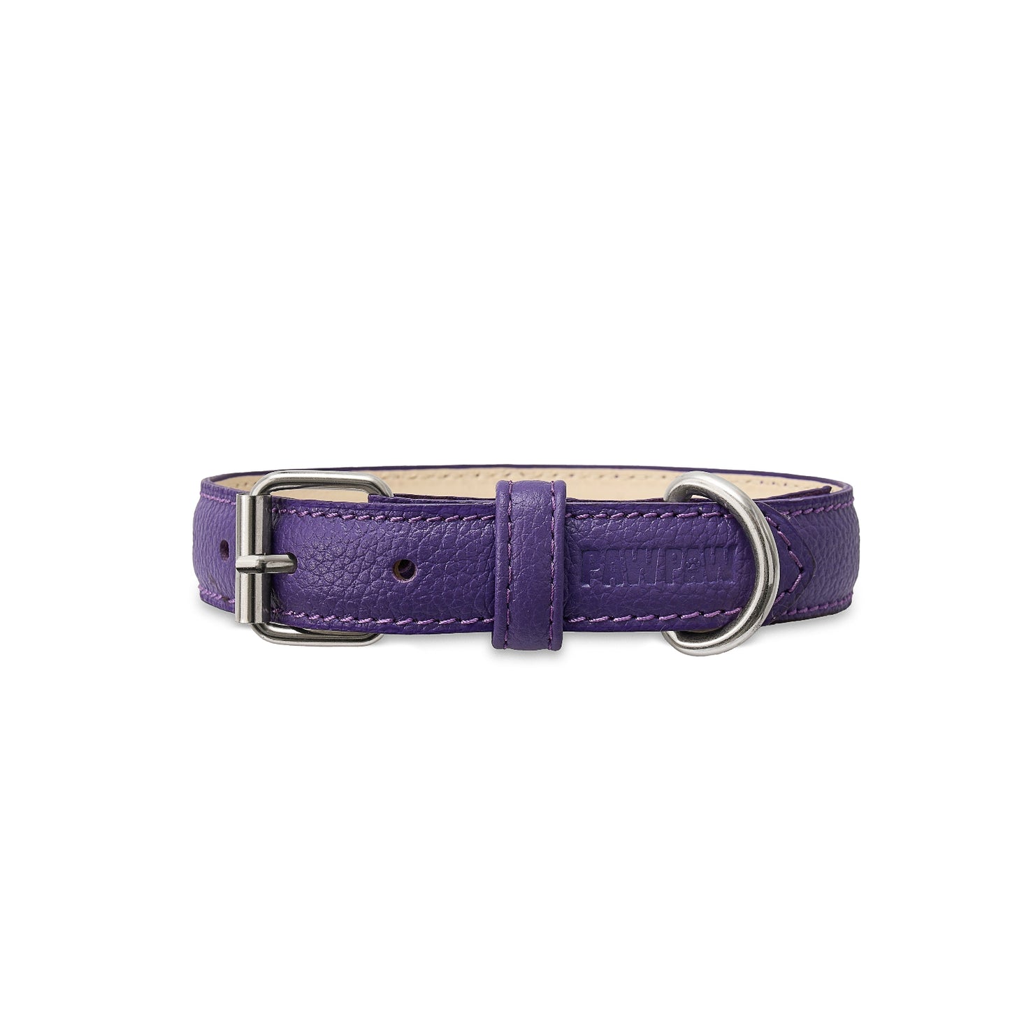Purple Leather Collar