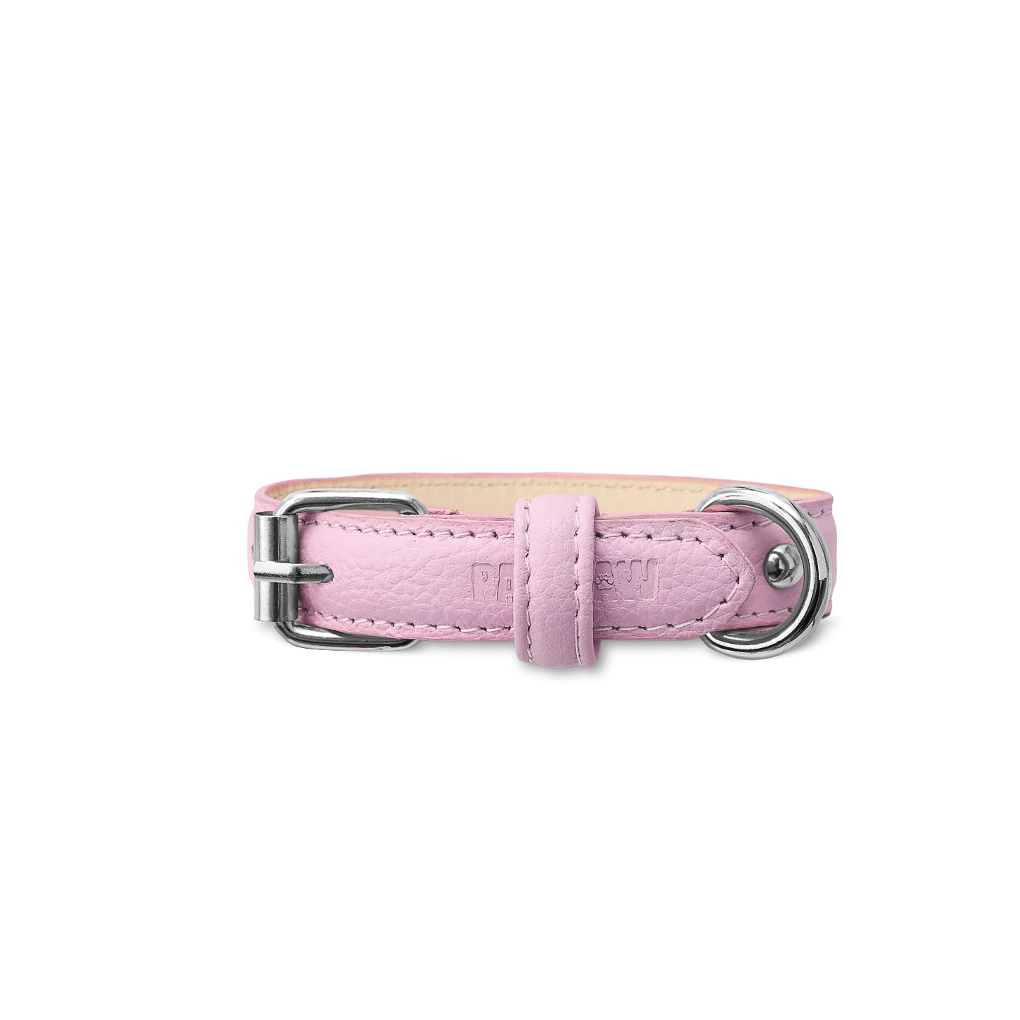 Light Pink Leather Collar