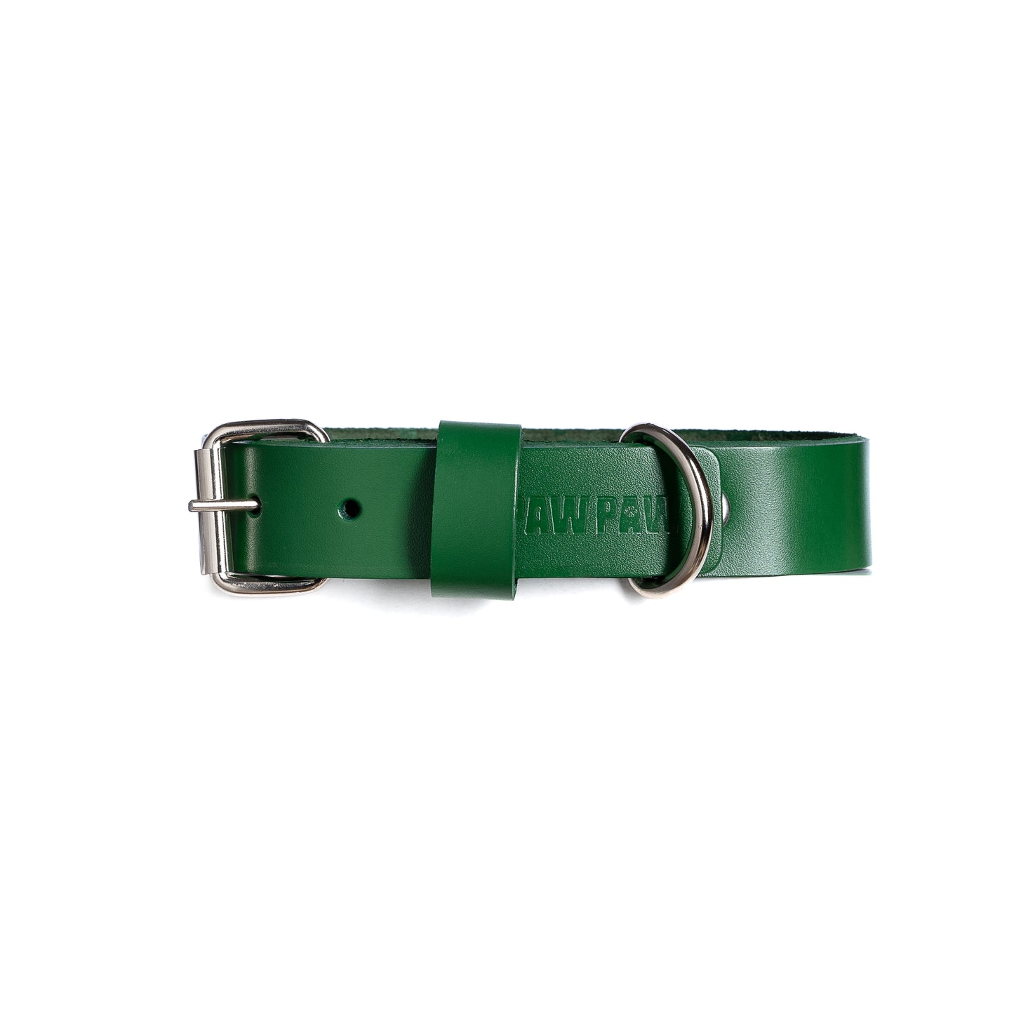 Green Leather Collar