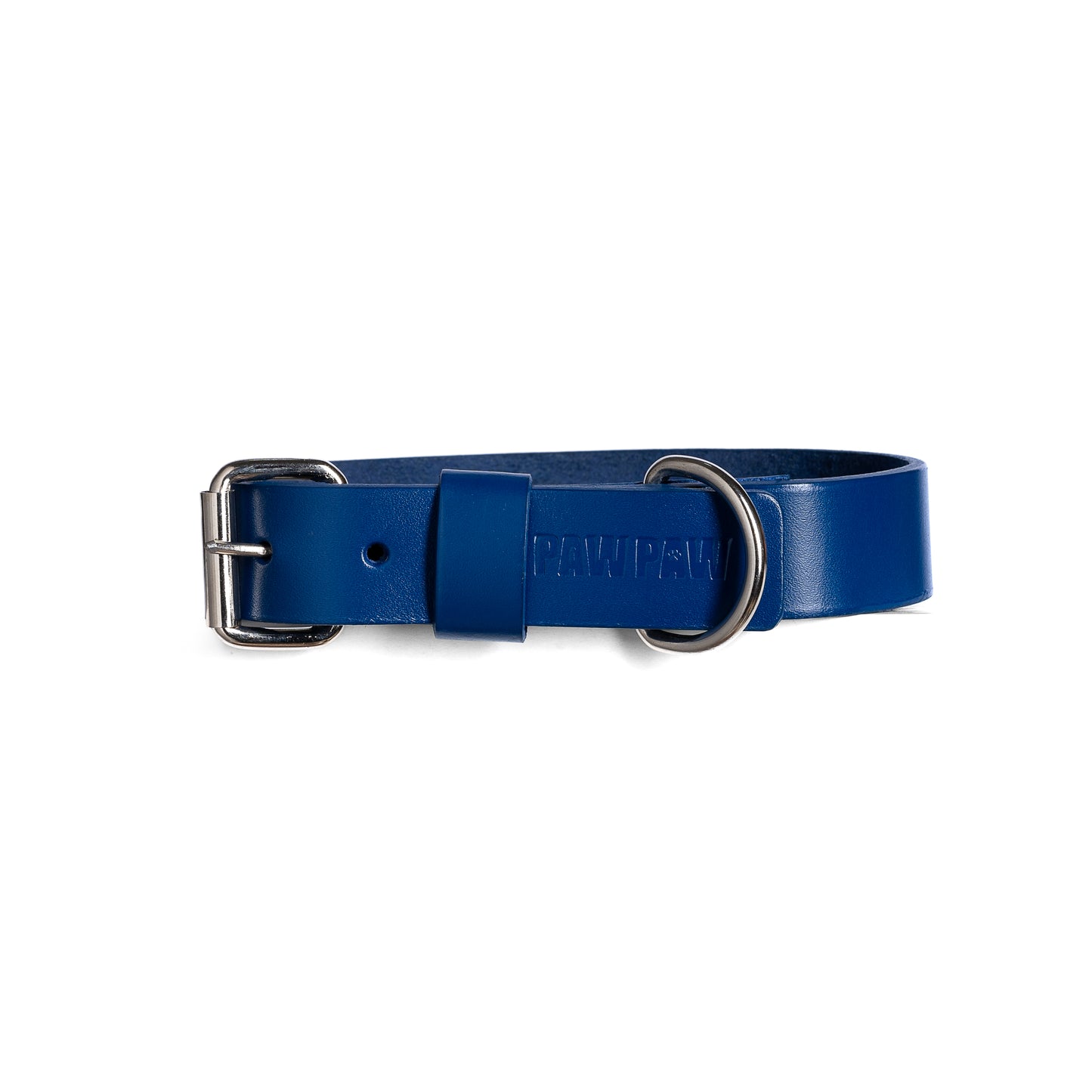 Blue Leather Collar