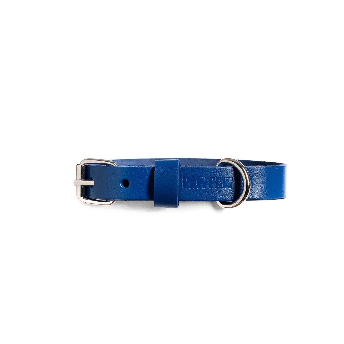 Blue Leather Collar