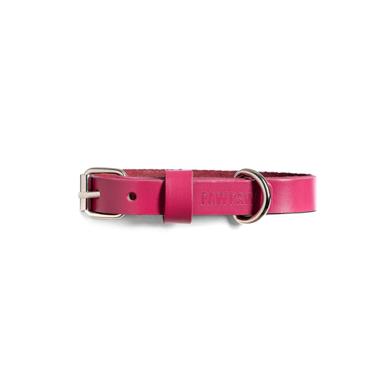 Pink Leather Collar