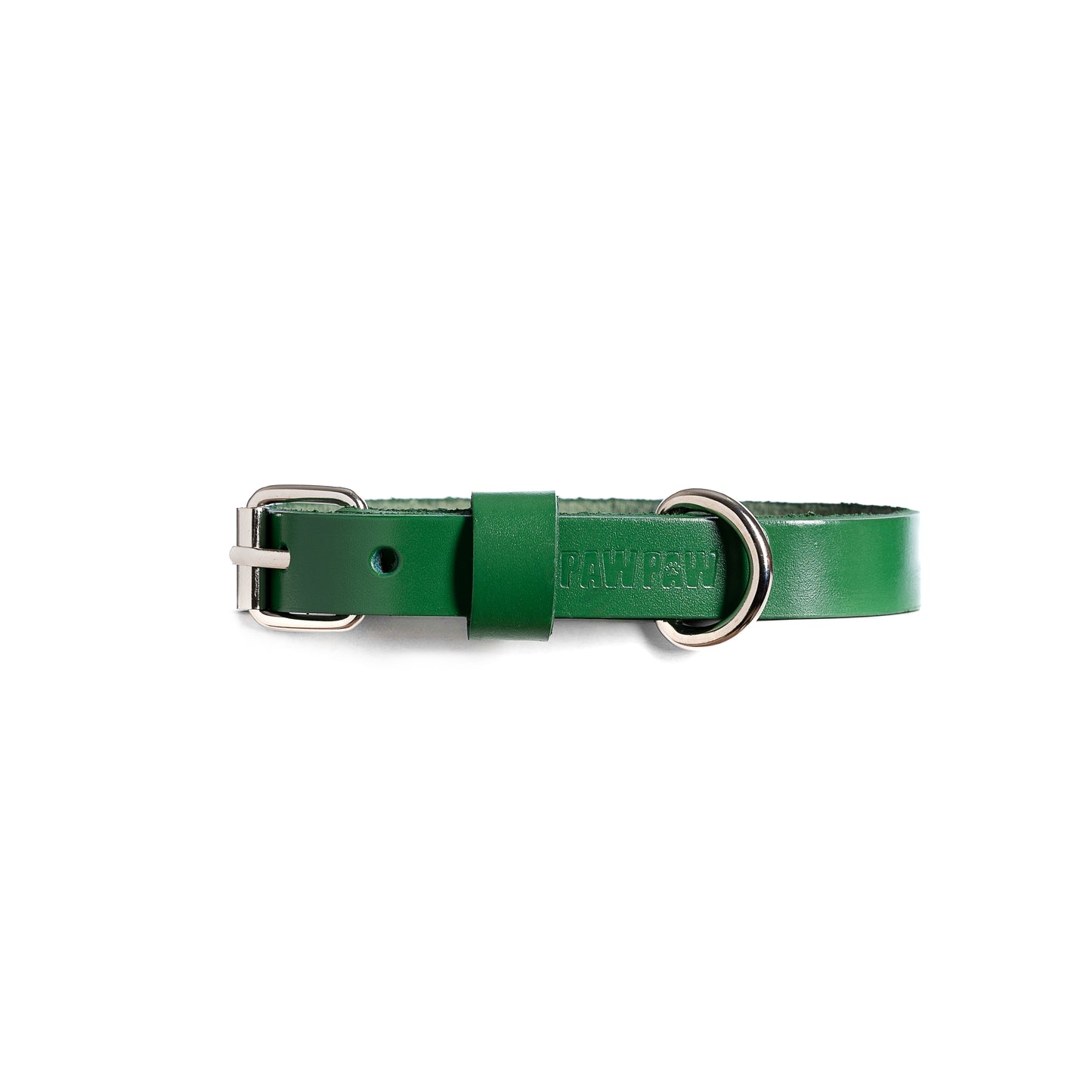 Green Leather Collar