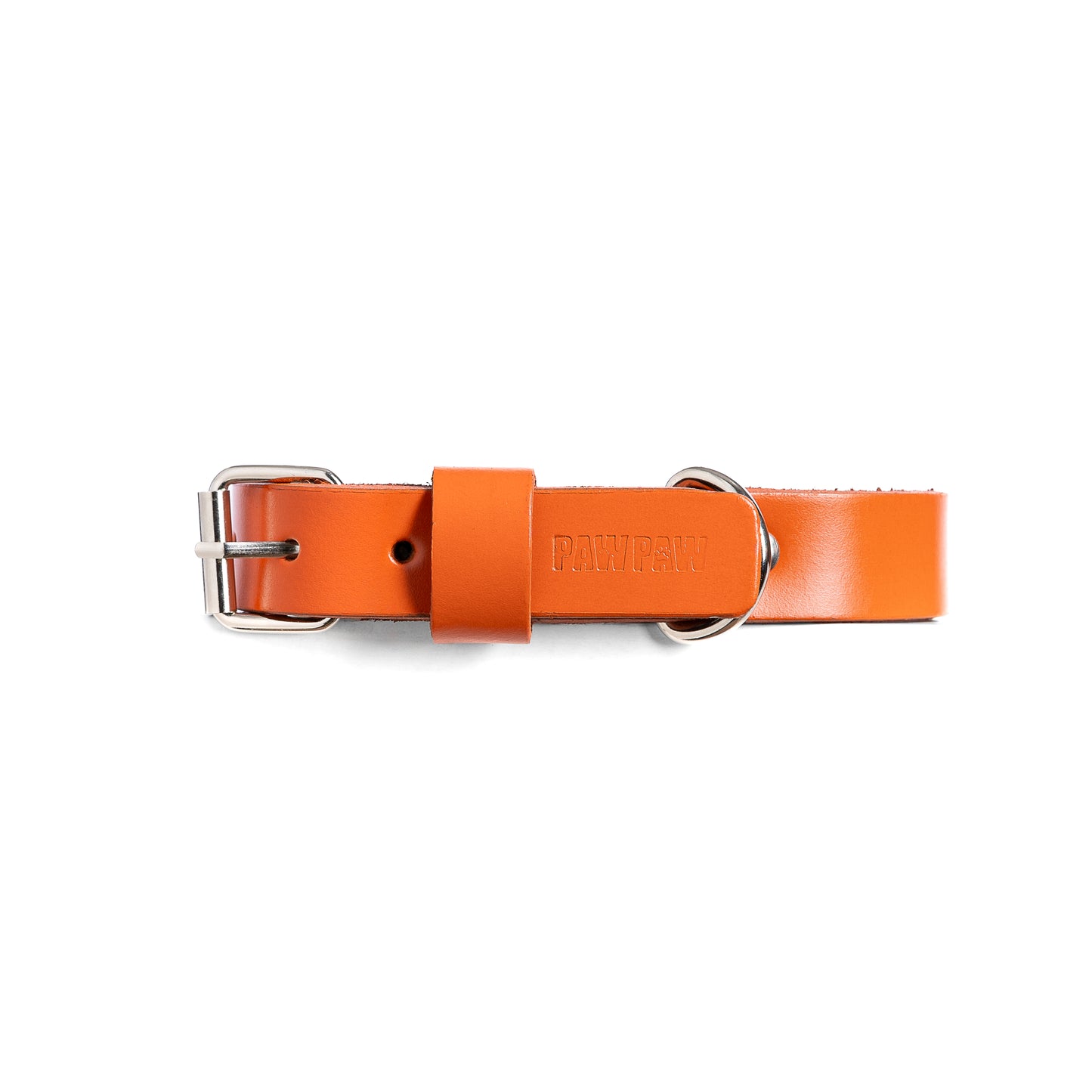 Orange Leather Collar